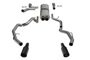 RAM 1500 Performance Exhaust - Dual Rear Exit - CORSA Performance - Cat Back Sport - Black - `25-`26